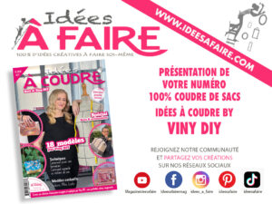 Présentation en live du magazine Idées à Coudre Spécial Sacs et accessoires by Viny Diy