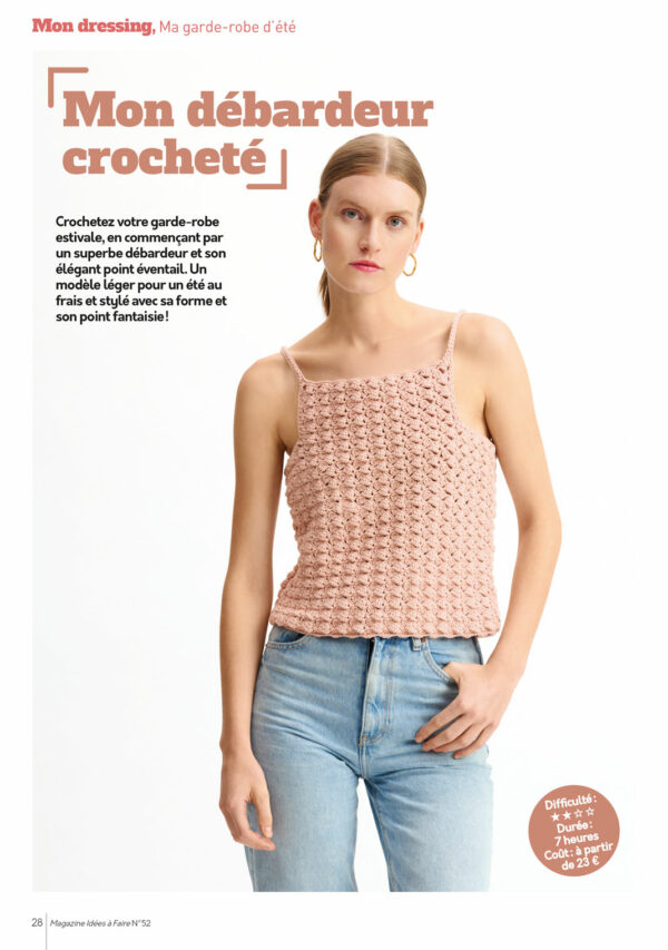 Tuto du top d'été crocheté dans Idées à Faire N°52