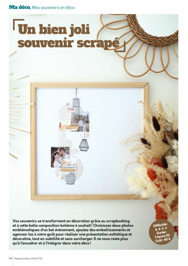 Décoration scrapbooking Idées à Faire N°52