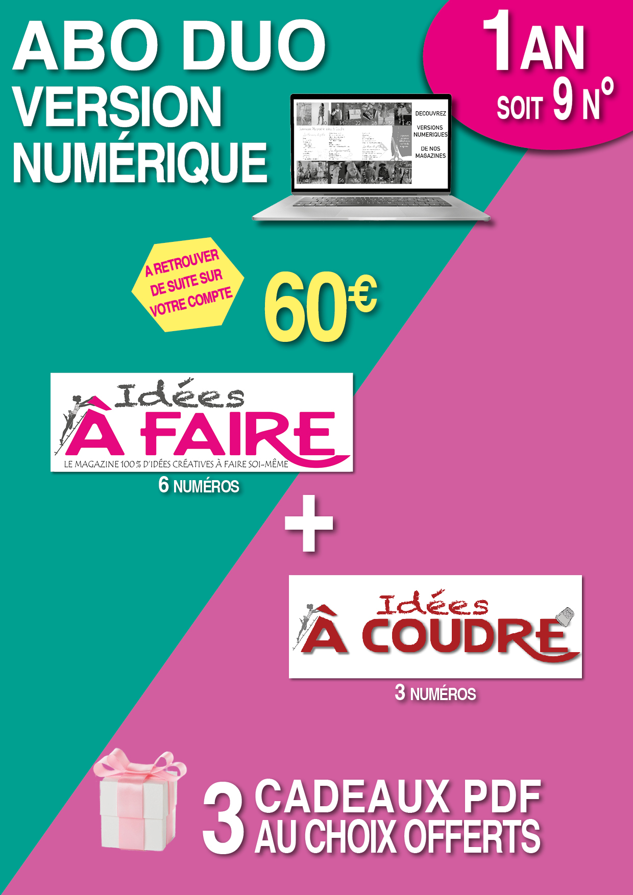 Affiche abonnement DUO 1 AN PDF