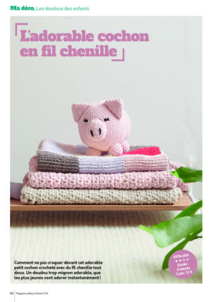 Cochon crocheté Idées à Faire numéro 53