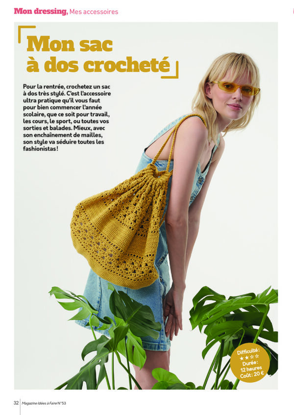 SAC À DOS CROCHETÉ iDÉES A FAIRE 53