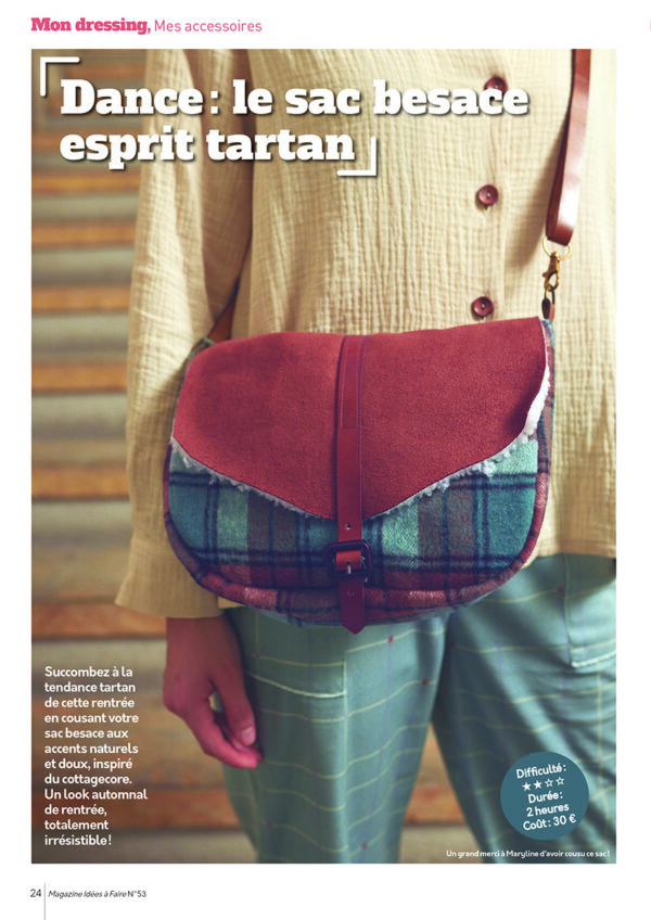 Sac à main tartan Idées à Faire numéro 53