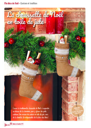 Botte Noel jute dans Idées à Coudre 11