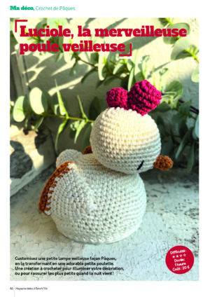 Poule veilleuse crochetée dans Idées à Faire N°56